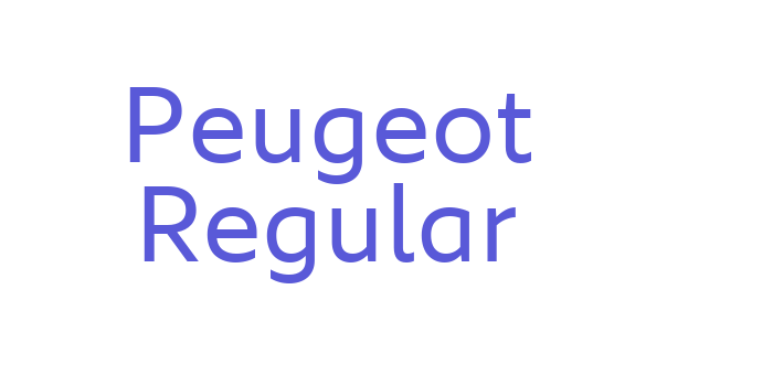 Peugeot Regular Font