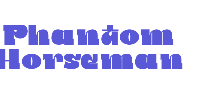 Phantom Horseman Font Download