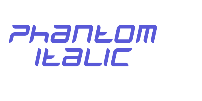 Phantom Italic Font Download