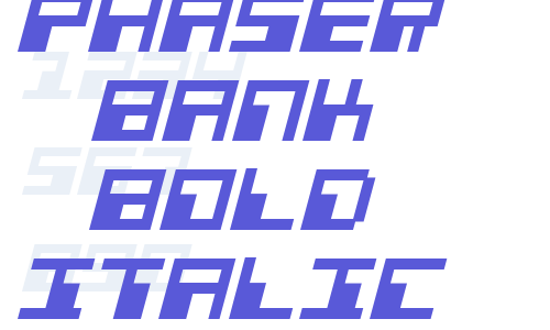 Phaser Bank Bold Italic Font Download