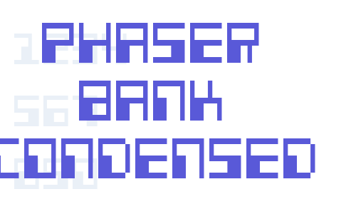 Phaser Bank Condensed Font Download