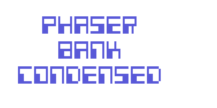 Phaser Bank Condensed Font Download