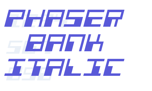 Phaser Bank Italic Font Download