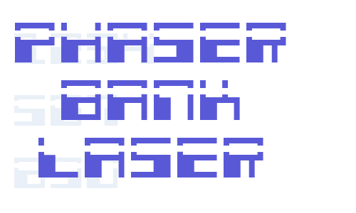 Phaser Bank Laser Font Download