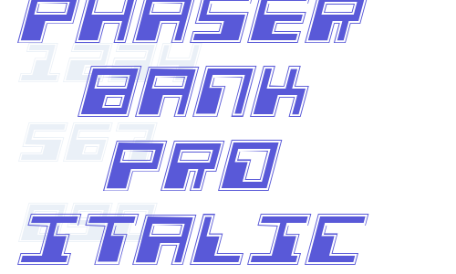 Phaser Bank Pro Italic Font Download