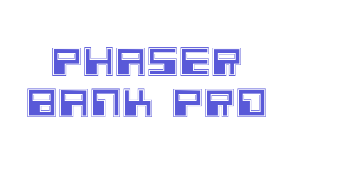 Phaser Bank Pro Font Download