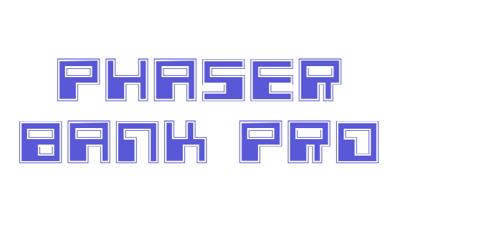 Phaser Bank Pro Font