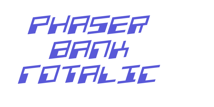 Phaser Bank Rotalic Font Download