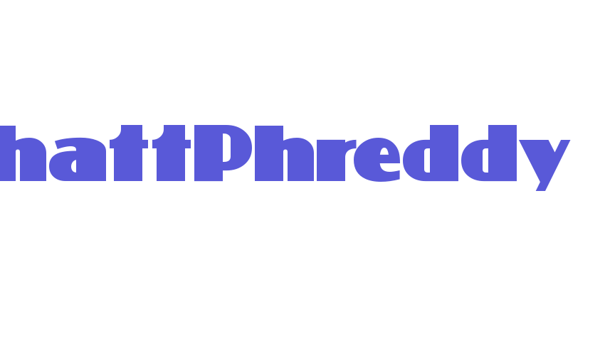 PhattPhreddy Font