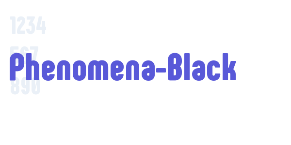 Phenomena-Black font free