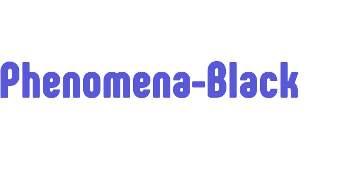 Phenomena-Black Font