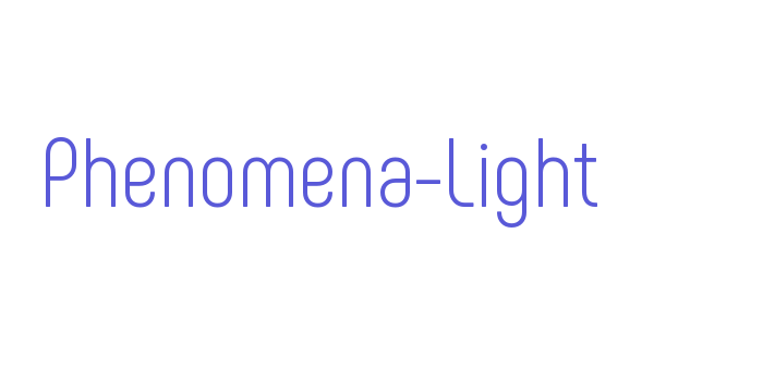 Phenomena-Light Font Download