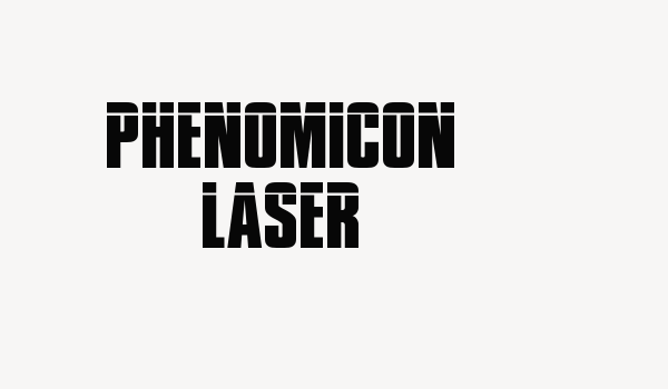 Phenomicon Laser Font