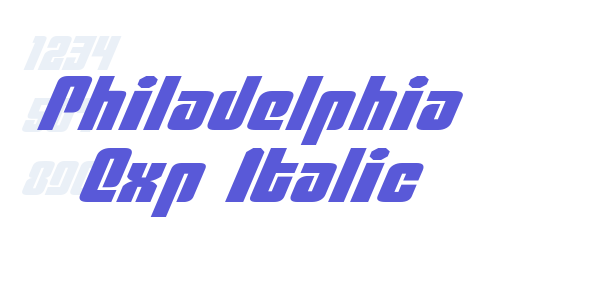 Philadelphia Exp Italic font free