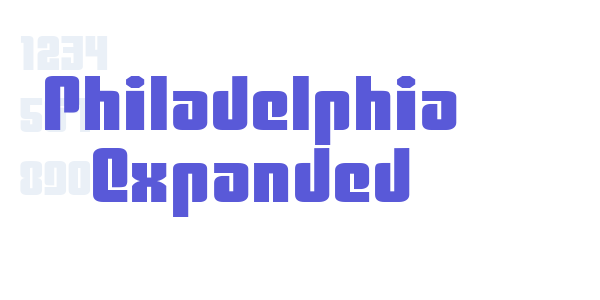 Philadelphia Expanded font free