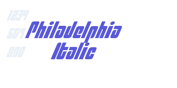 Philadelphia Italic font free