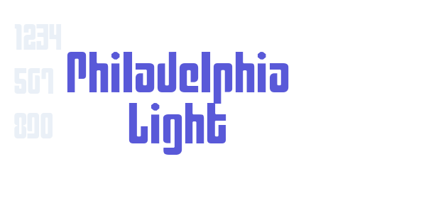 Philadelphia Light font free