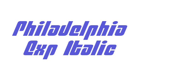 Philadelphia Exp Italic Font Download