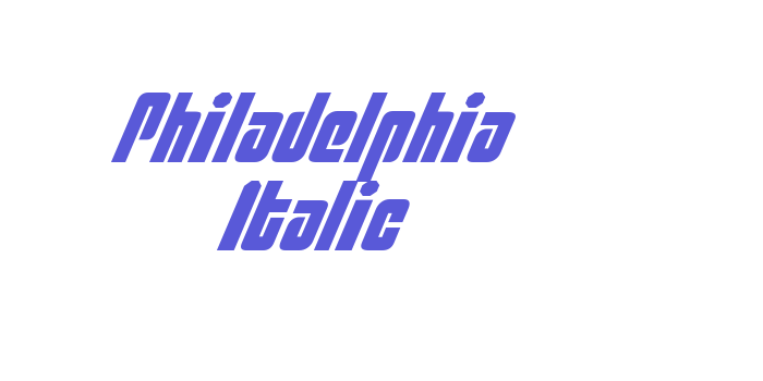 Philadelphia Italic Font Download