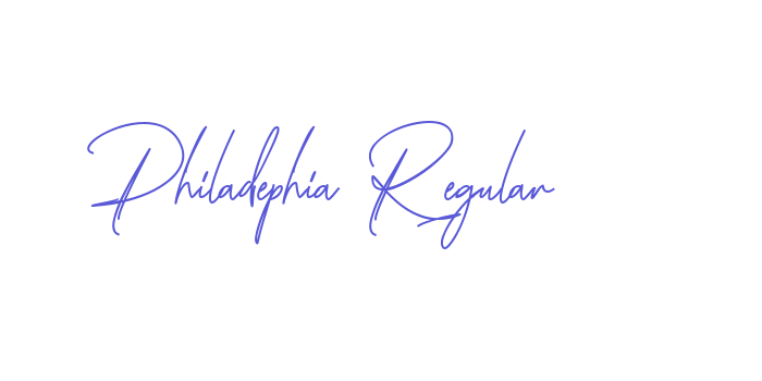 Philadephia Regular Font