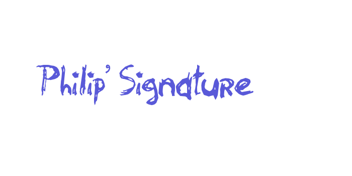 Philip’ Signature Font Download