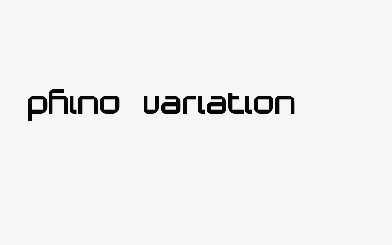 Phino Variation Font