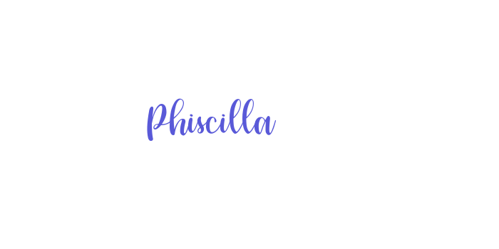 Phiscilla Font Download