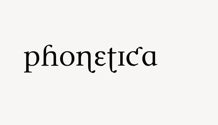 Phonetica font download