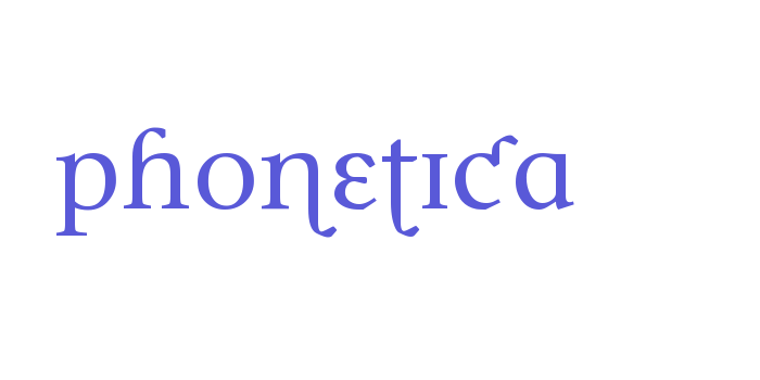 Phonetica Font