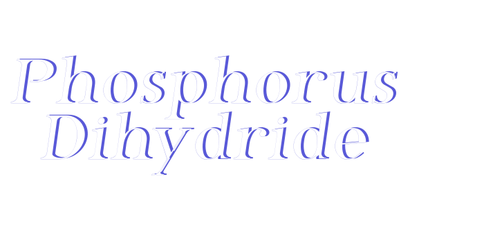 Phosphorus Dihydride Font Download