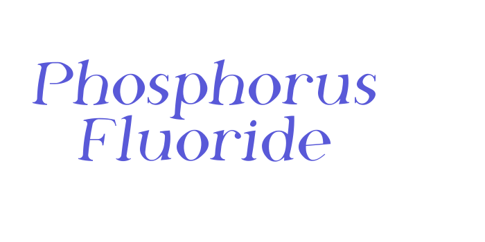 Phosphorus Fluoride Font Download