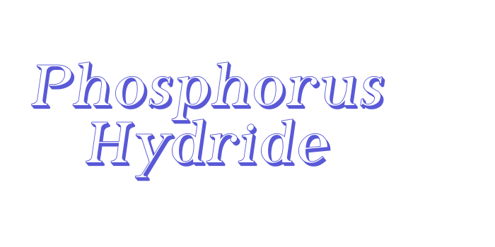 Phosphorus Hydride Font Download