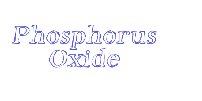 Phosphorus Oxide Font Download