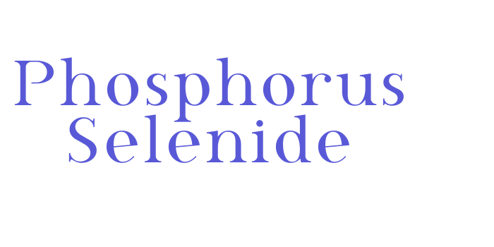 Phosphorus Selenide Font Download