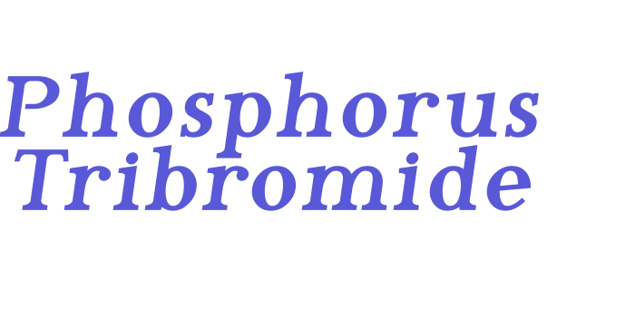 Phosphorus Tribromide Font Download