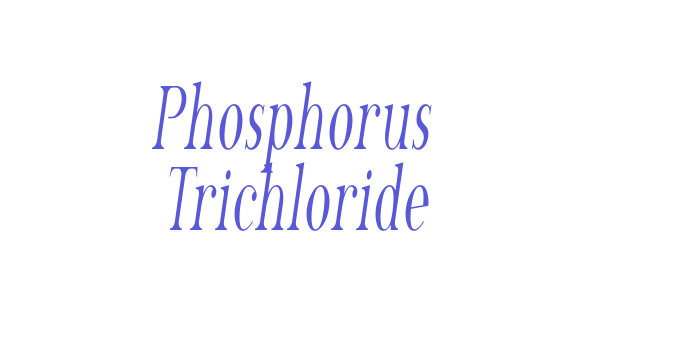 Phosphorus Trichloride Font Download