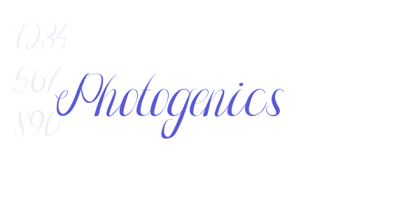 Photogenics font free