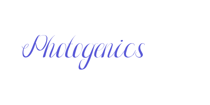 Photogenics Font