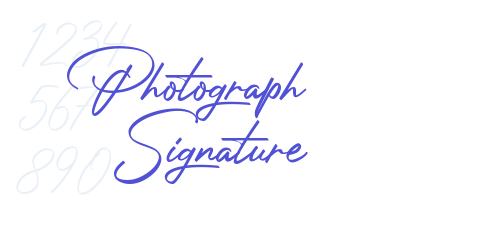 Photograph Signature-font-download