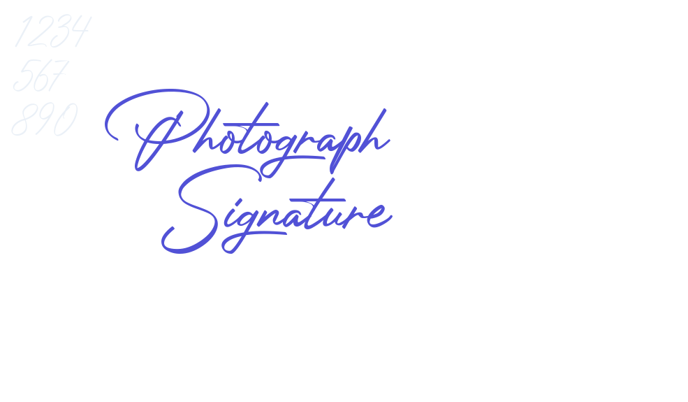 Photograph Signature-font-download