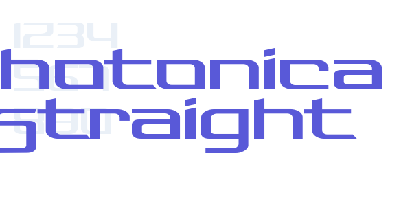 Photonica Straight font free