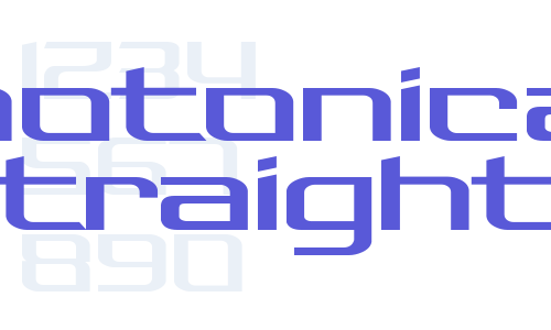 Photonica Straight Font