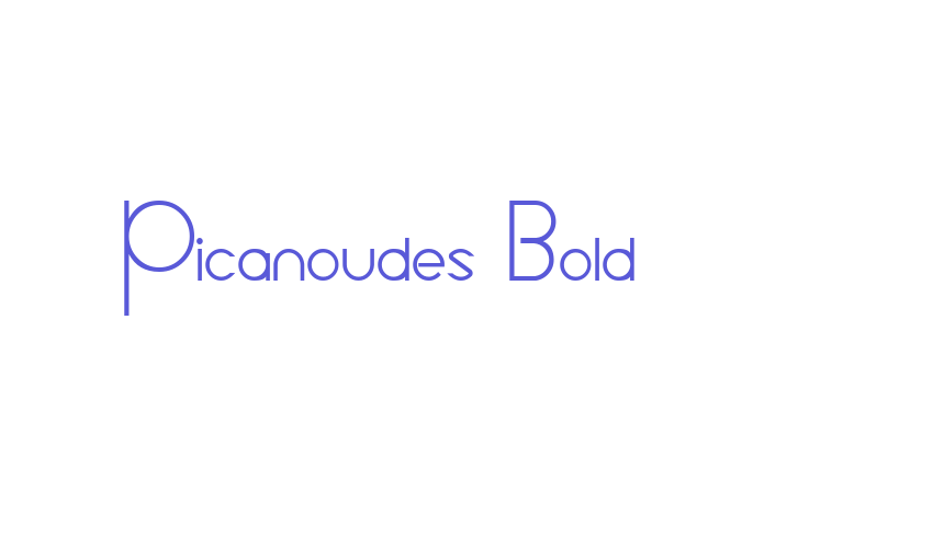 Picanoudes Bold Font