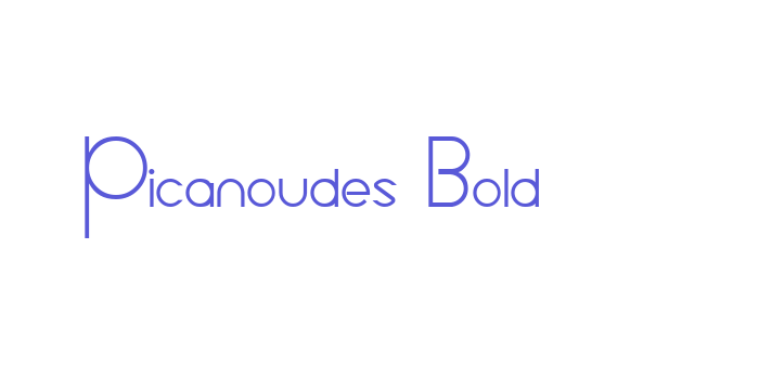 Picanoudes Bold Font Download