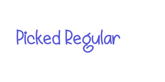 Picked Regular Font Download