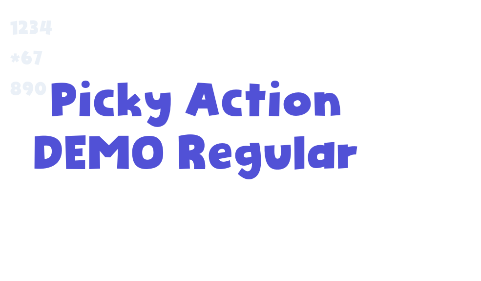 Picky Action DEMO Regular-font-download