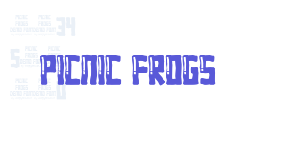 Picnic Frogs font free