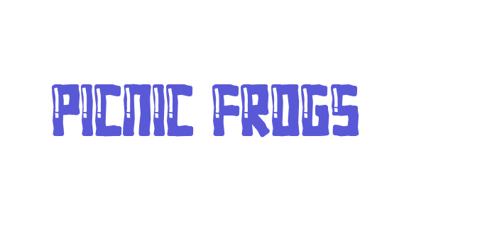 Picnic Frogs Font