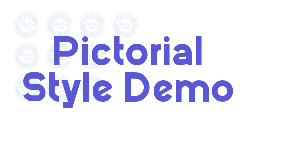 Pictorial Style Demo font