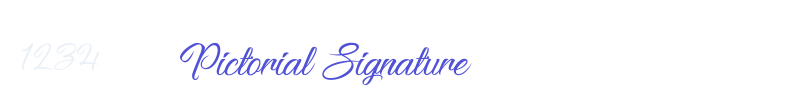Pictorial Signature-font